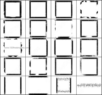 Free Grunge Border Brush for Photoshop