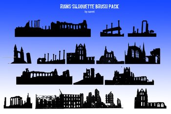 Building Ruin Silhouette