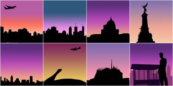 city skyline silhouette
