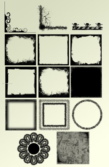 Grunge Frames Set 8