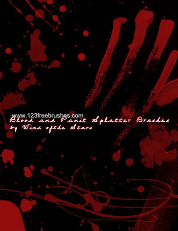 Blood and Paint Splatter