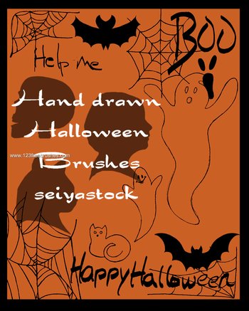 Free Halloween Photoshop Cs3 Brushes Photoshop