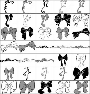 Ribbon – Bow Brushes Photoshop